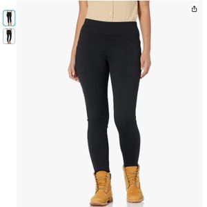 Carhartt Women's Force Fitted Heavyweight Lined (Plus Size) Leggings, Black - 3X